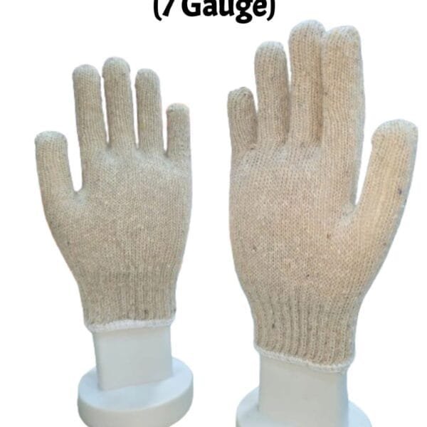 White Knitted Glove