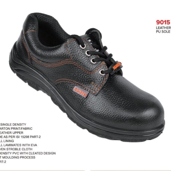 Agarson 9015 Leather Upper PU Sole Safety Shoes
