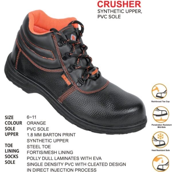 Agarson Crusher Synthetic Upper PVC Sole