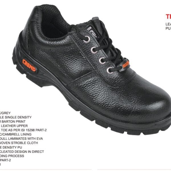 Agarson Trend Leather Upper PU Sole Safety Shoes