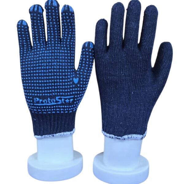 Blue on Blue Dotted Glove