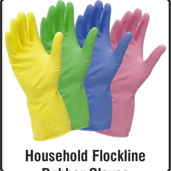 Protostar Household Flockline Rubber Glove