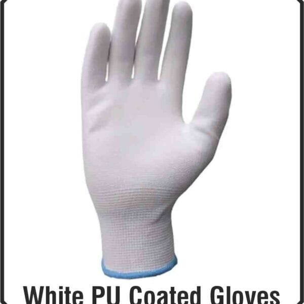 White PU Coated Glove