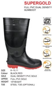 Home Agarson Supergold Full PVC Dual Density Gumboot