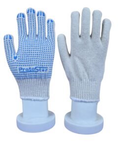 Home Protostar White on Blue Dotted Gloves