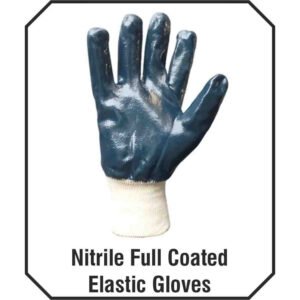 nitrile full coated elastic glove