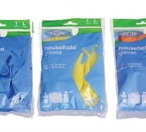 Victor Household Flocklined Rubber Hand Gloves
