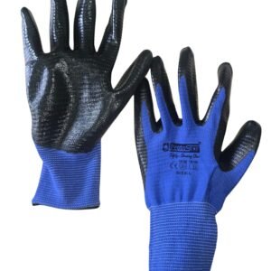 zebra blue & black hand gloves